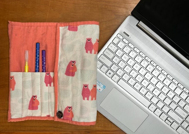 Blessed Bear Upcycled fabric Organizer