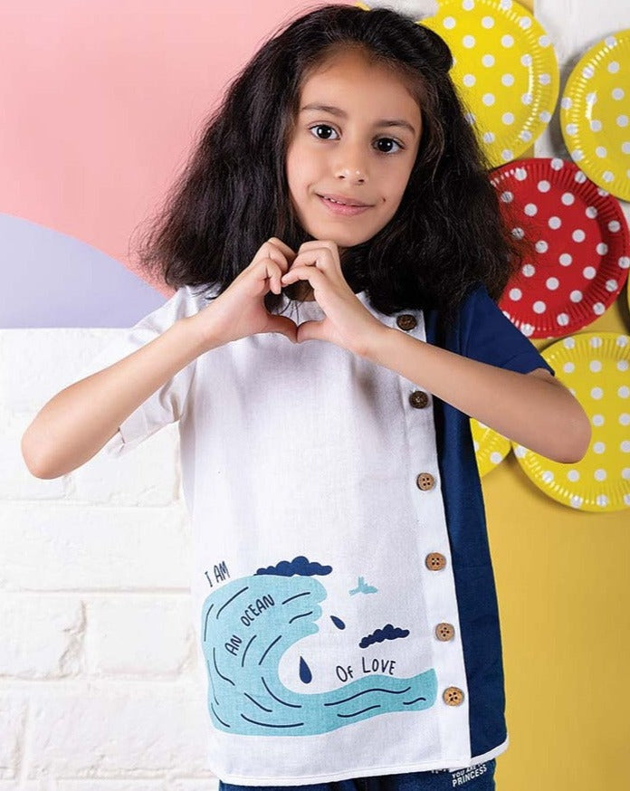 Ocean of Love Unisex Kurta